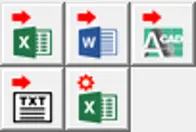 Dimensional data can be exported in various file types