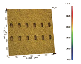 Gold-Plated Micro-Holes